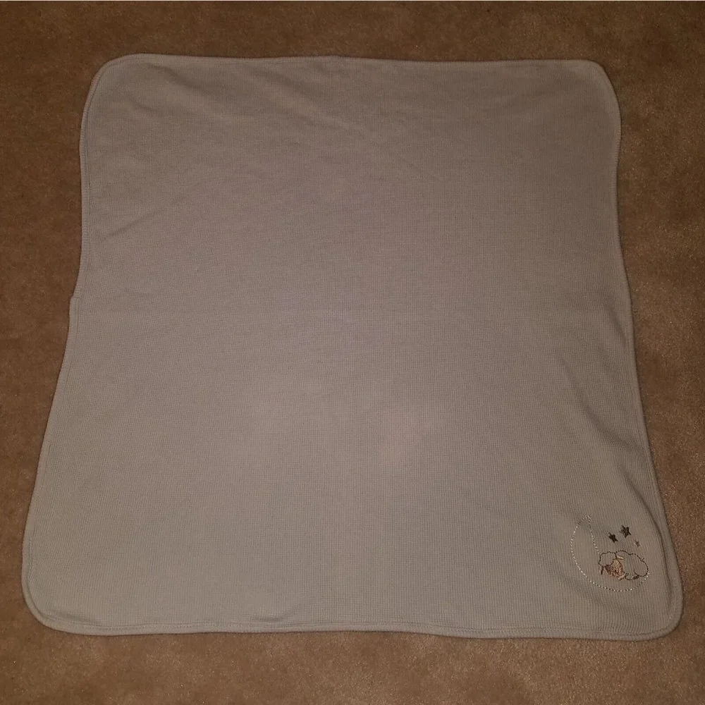 Parent's Choice Sheep Lamb Waffle Knit Cotton Thermal Baby Blanket Moon Stars